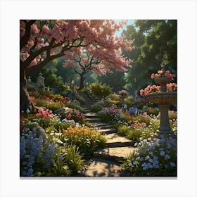 Garden In Bloom 1 Canvas Print