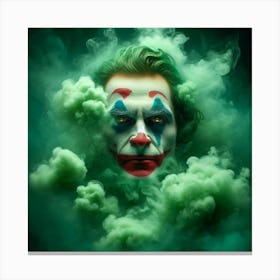 Joker In Smoke 1 Canvas Print