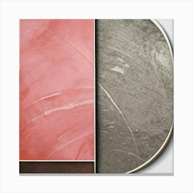 Pink And Gray Canvas Print