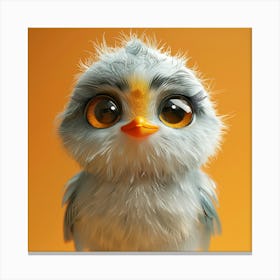 Bird With Big Eyes Canvas Print