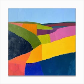 Colourful Abstract The North York Moors England 3 Canvas Print