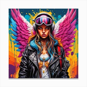 Badass Angel Canvas Print