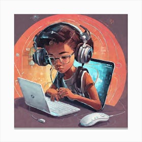 Gamer Boy Canvas Print