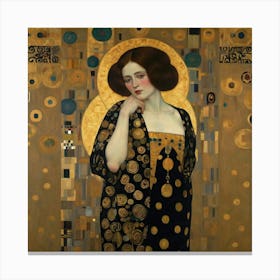 Lady In Gold Canvas Print