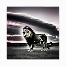 Lion In The Sky 1 Canvas Print