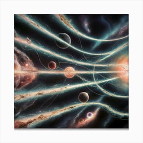 Galaxy In Space Canvas Print