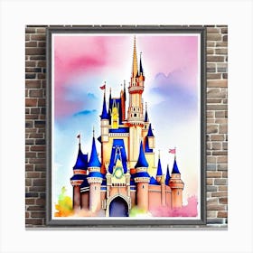 Disney Castle Painting 5 Canvas Print