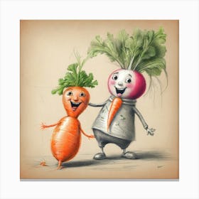 Carrots And Carrots 2 Canvas Print