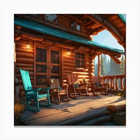 Cabin In The Woods #2 Canvas Print