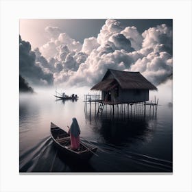 House On The Lake 1 Canvas Print