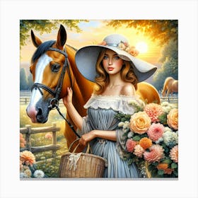 Creative Horse Beauty Illustration Nr 80 Canvas Print