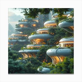 Futuristic City 2 Canvas Print