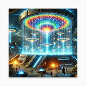 A Depiction Of Multiversal Shield Generators Being Canvas Print