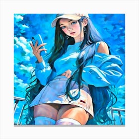 Anime Girl-Drucke 07.12.2024--c3df8a8445 Canvas Print