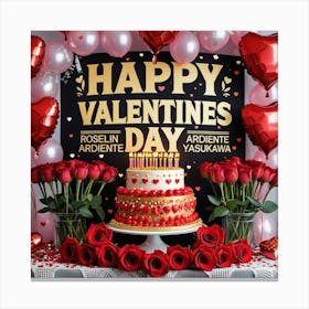 Happy Valentine'S Day25 Canvas Print