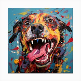 Splatter Dog Canvas Print