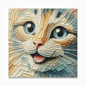 A happy cat 3 Canvas Print