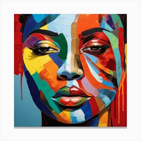 Woman'S Face 18 Canvas Print