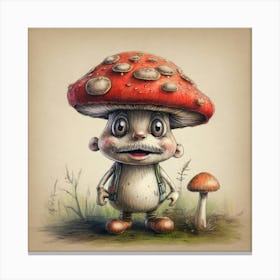 Mushroom Man Canvas Print