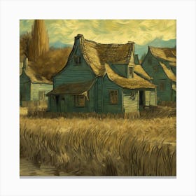 Old House By Van Gogh Canvas Print