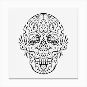 Mandala Skull 06 Canvas Print