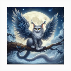 Cat With Wings Canvas Print