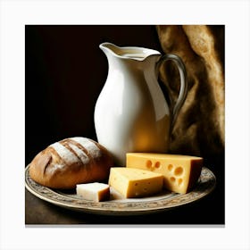 Jug Of Milk Canvas Print