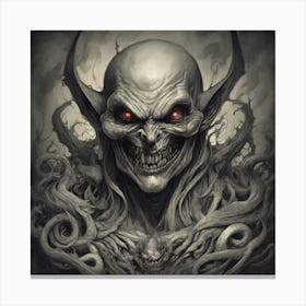Demon Head 3 Canvas Print