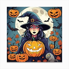 Halloween Witch 8 Canvas Print