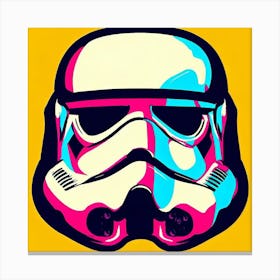 Stormtrooper Helmet Pop Art Canvas Print