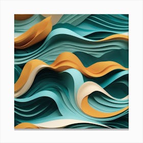 Paper Cut Art Canvas Print