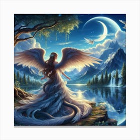 Angel In The Sky 3 Canvas Print