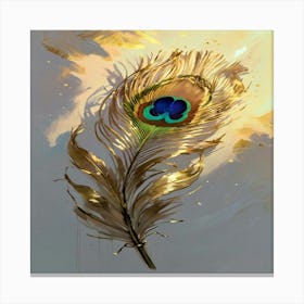 Peacock Feather Canvas Print