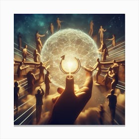 Concept Of Human Community Canvas Print