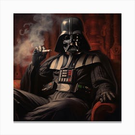 Sauceboss0283 Darth Vader Smoking A Blunt Detailed 8a339905 9b9a 4af3 Adb8 8bbbd047a268 Canvas Print