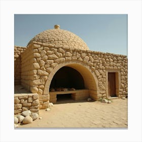 A Traditional Egyptian Bread Oven In A Village 1 Canvas Print