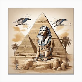 Egyptian Pharaoh Canvas Print