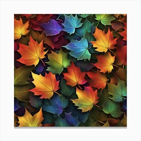 Autumn Leaves Wallpaper Canvas Print