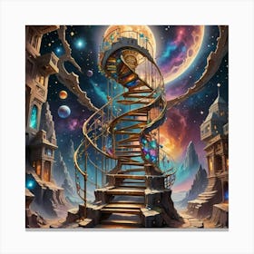 Spiral Staircase Canvas Print