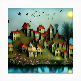 Russian Village 3 Canvas Print