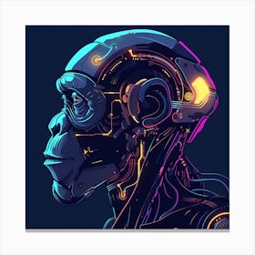 Ape Head Canvas Print