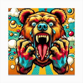 Pop Bear 1 Canvas Print