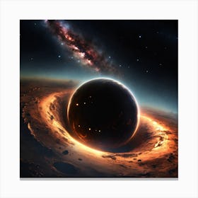 Black Hole In Space Canvas Print