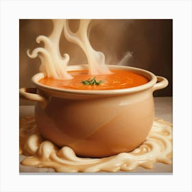 Soup In The Pot Canvas Print