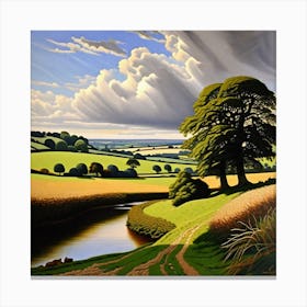 Landscape With Trees Canvas Print
