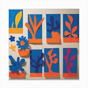 Colorful Cutouts Matisse Was Renowned For His Use Canvas Print