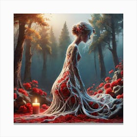 Girl In The Forest 1 Canvas Print