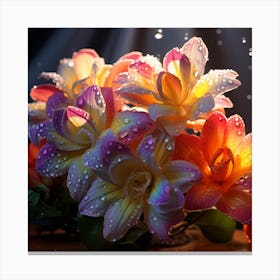 Flowers In The Rain Canvas Print