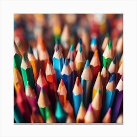 Colorful Pencils 1 Canvas Print