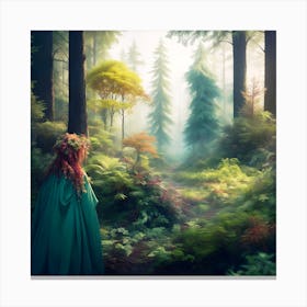 Fairy In The Forest 1 Canvas Print